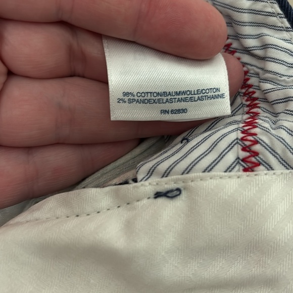 Lands' End Women's Blue Floral Mid Rise Straight Leg Chino Crop Pants Capri SZ 8 - Picture 6 of 8